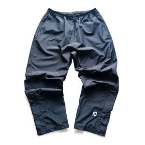 FootJoy DryJoys Waterproof Black Golf Pants Rainproof Lightweight Size Large